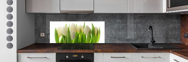 Spatscherm keuken Tulpen