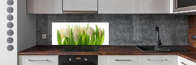 Spatscherm keuken Tulpen