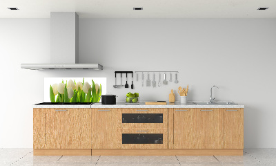 Spatscherm keuken Tulpen