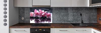 Spatplaat keuken Roze orchidee