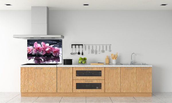 Spatplaat keuken Roze orchidee