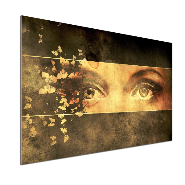 Spatplaat keuken Ogen en vlinders