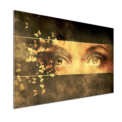 Spatplaat keuken Ogen en vlinders