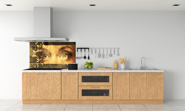 Spatplaat keuken Ogen en vlinders