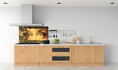 Spatplaat keuken Ogen en vlinders