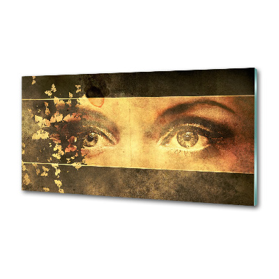 Spatplaat keuken Ogen en vlinders