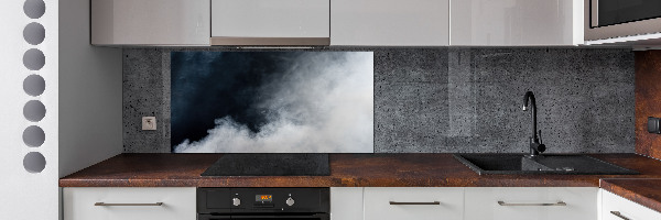 Spatscherm keuken Witte rook