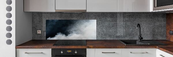 Spatscherm keuken Witte rook