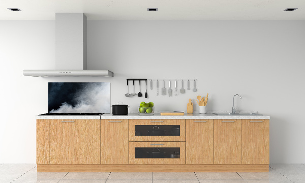 Spatscherm keuken Witte rook