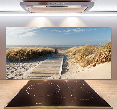 Spatplaat keuken Strandpad