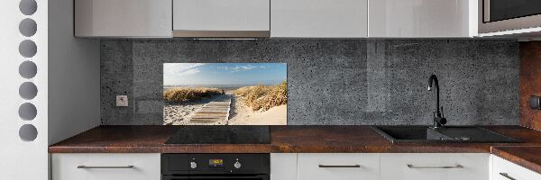 Spatplaat keuken Strandpad