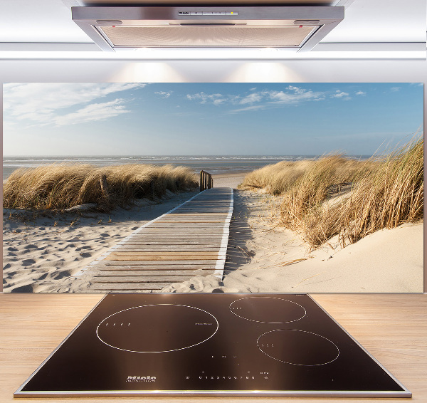 Spatplaat keuken Strandpad