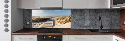 Spatplaat keuken Strandpad
