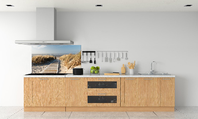 Spatplaat keuken Strandpad