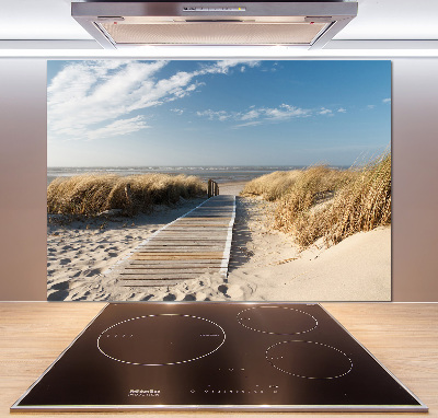 Spatplaat keuken Strandpad