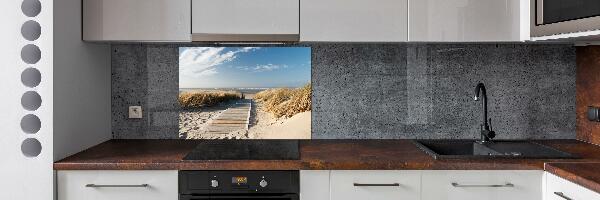 Spatplaat keuken Strandpad