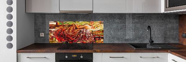 Keuken achterwand Slapende vrouw