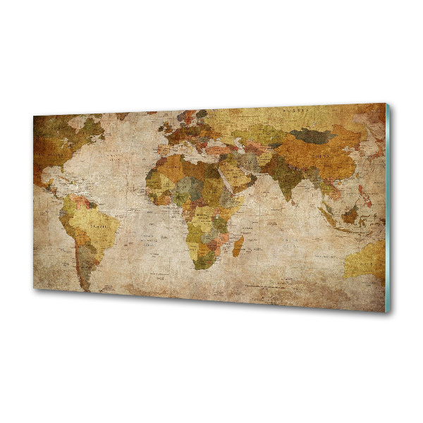 Spatscherm keuken Politieke kaart