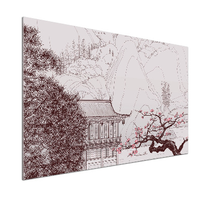 Achterwand keuken Chinees landschap