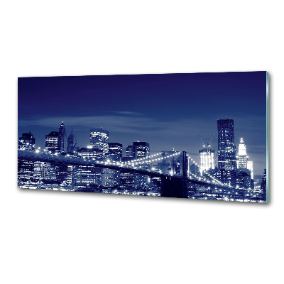 Achterwand keuken New York 's nachts