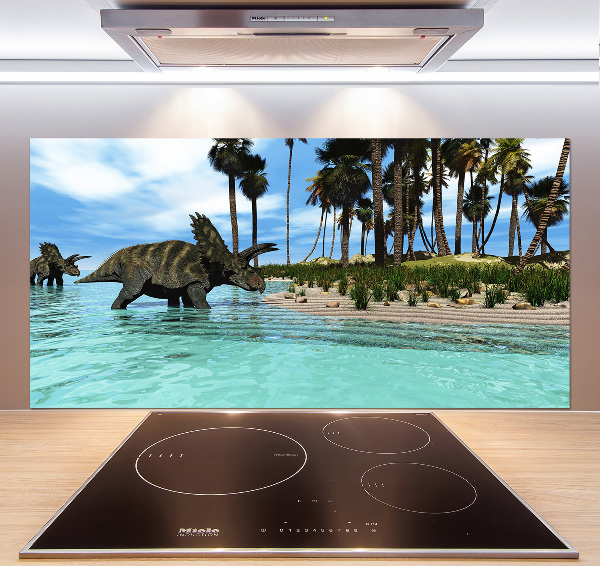 Spatplaat keuken Dinosaurussen