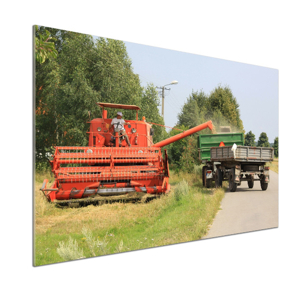 Glazen achterwand keuken Maaidorser