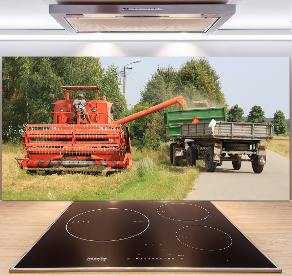 Glazen achterwand keuken Maaidorser