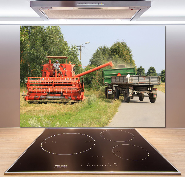 Glazen achterwand keuken Maaidorser