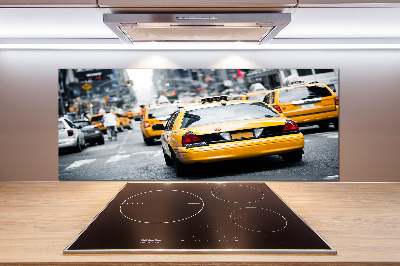 Achterwand keuken New Yorkse taxi's