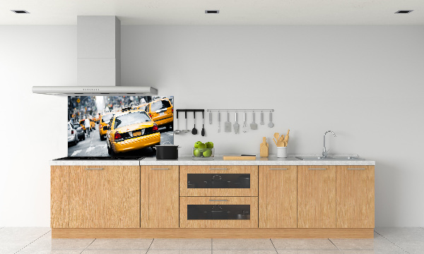 Achterwand keuken New Yorkse taxi's
