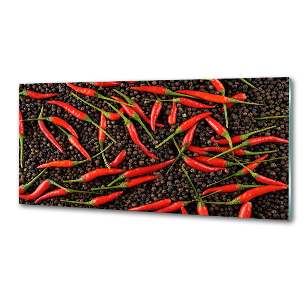 Achterwand keuken Chilipepers