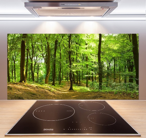 Keuken achterwand Bospad