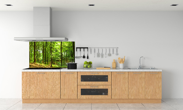 Keuken achterwand Bospad