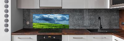 Spatscherm keuken Onweerswolken