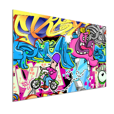 Achterwand keuken Graffiti