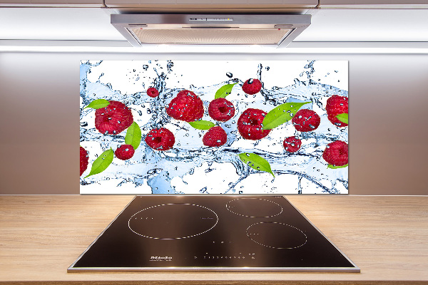 Spatplaat keuken Frambozen en water