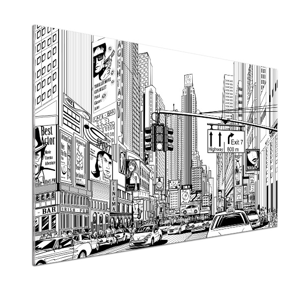 Spatplaat keuken Straten van New York