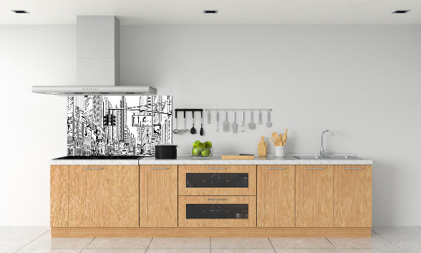 Spatplaat keuken Straten van New York