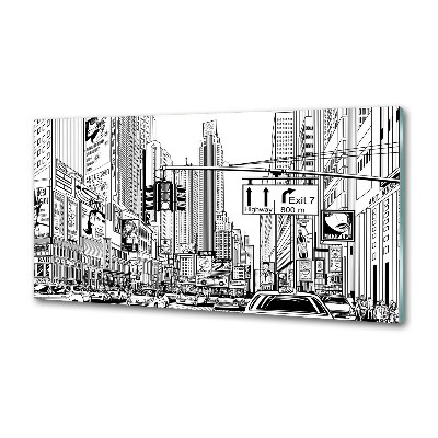 Spatplaat keuken Straten van New York