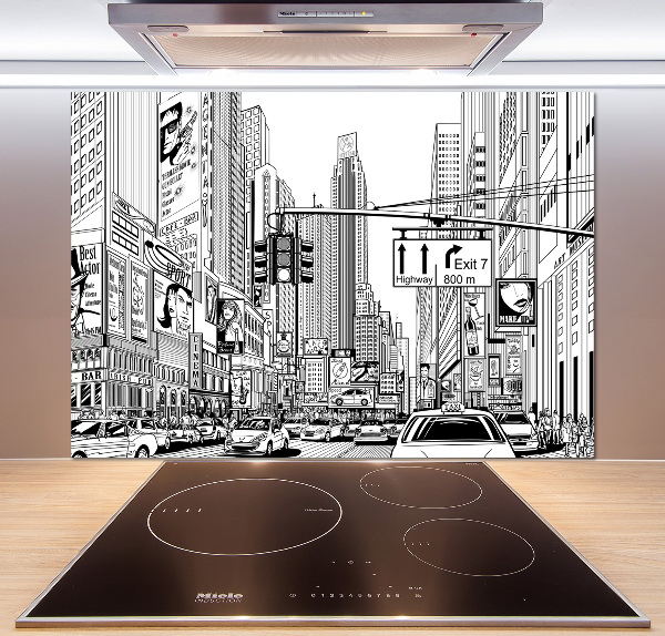 Spatplaat keuken Straten van New York