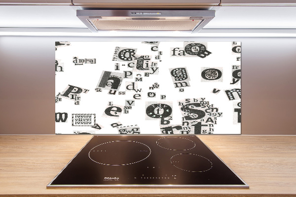 Keuken achterwand Brieven uit een krant