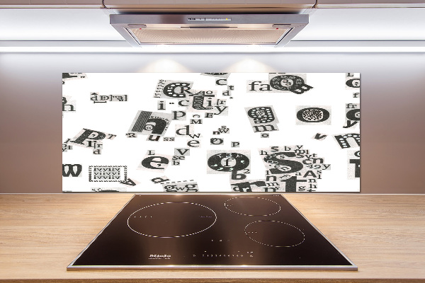 Keuken achterwand Brieven uit een krant