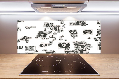 Keuken achterwand Brieven uit een krant