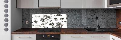 Keuken achterwand Brieven uit een krant