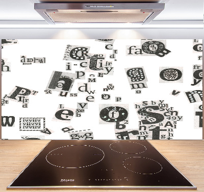 Keuken achterwand Brieven uit een krant