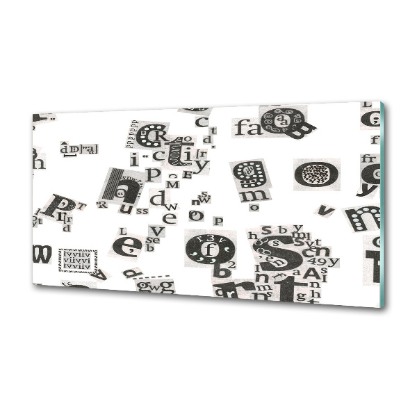 Keuken achterwand Brieven uit een krant