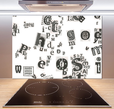 Keuken achterwand Brieven uit een krant