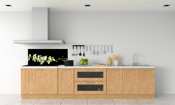 Spatscherm keuken Orchidee