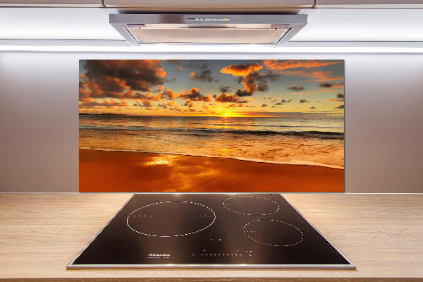 Keuken achterwand Zonsondergangstrand