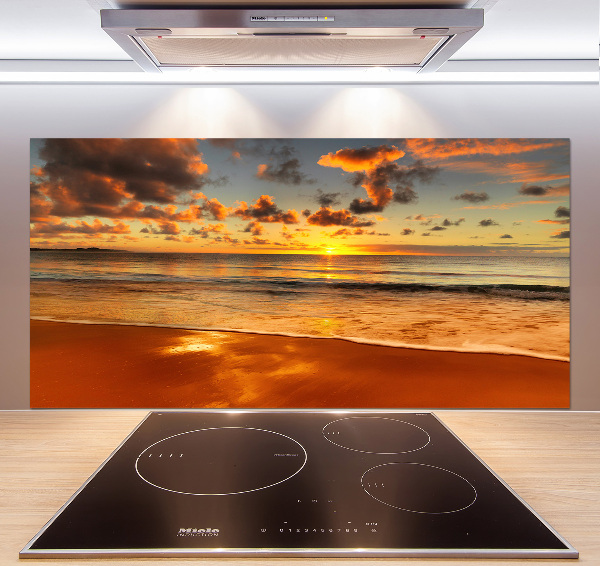 Keuken achterwand Zonsondergangstrand